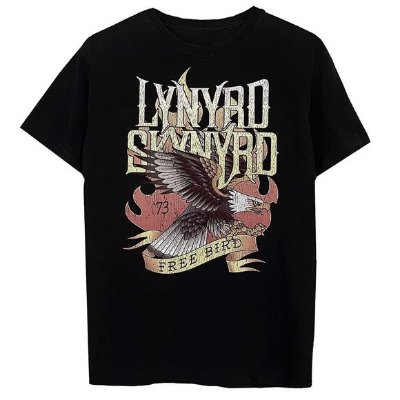 Lynyrd Skynyrd '73 Tour Free Bird Southern rock Official T-Shirt M NWT - Picture 2 of 3